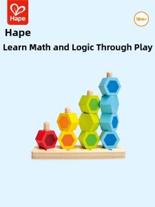 Hape | Educational Wooden Beads for Toddlers 1-3 Years