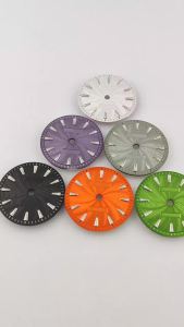 28.5mm NH35 Dial High Quality Colorful Relief Dial With Hands 8215 Dial Watch Accessories Fits NH35/NH36 Miyota 8215 Movement