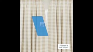 ACTIVEONE 80cm Foldable Multifunctional Sofa Bed Come With Blue Brown And Grey Colour - Fulfilled By ACTIVEONE