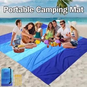 200*210cm Sandproof Beach Blanket Waterproof Beach Mat Portable Lightweight Picnic Blanket Camping Mat For Travel Hiking Sports