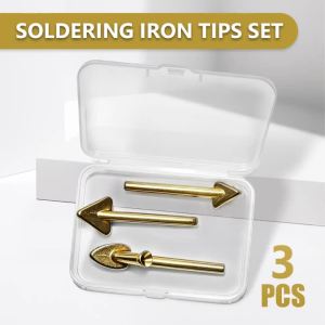 3PCS Soldering Iron Tips Set Car Bumper Repair Kit Accessory High Durability Fast Heat Transfer for Plastic Welding Machine.