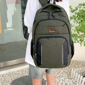 Good Taste Belerick Large Capacity Canvas Backpack for Men Students School Bag