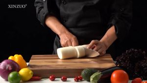 Pisau Chef XINZUO 10 Inci – Baja Jerman 1.4116 Baja Tahan Karat Gagang Kayu Eboni Premium
