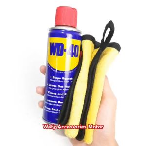 Pelumas Pembersih Pelindung WD 40 191 ml + Kain Lap Microfiber