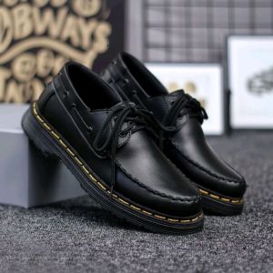 Sepatu Pria Formal Pantofel Docmart Low Boots Kerja Pria Tali Hitam