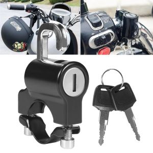 Anti-theft Helmet Lock Handlebar Mount Motorcycle Electric Motorbike Universal Security Metal Lock with Keys Set