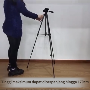 WEMI Tripod Konten Kreator Profesional 170CM Kamera Tongsis Hp Multifungsi Dslr Video Foto 360T