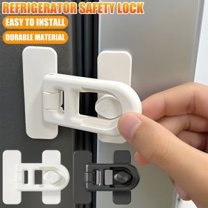 Refrigerator Lock Baby Safety Lock Child Anti-clamping Cabinet Door Lock Freezer Door Stopper Lock