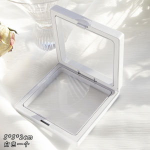 Transparent Thin Film Floating Storage Box for Jewelry Display and Bracelet Handbag Packaging with Seal against Oxidation