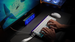 GAMEN X AULA HERO 68 HE Magnetic Switch Keyboard Fast Response 8000Hz Polling layout 65% Silent Typing RGB Custom Web Driver Respon super cepat Senyap lembut RGB kustom Latensi minimal Pengaturan driver web Koneksi stabil - Garansi 1 Tahun