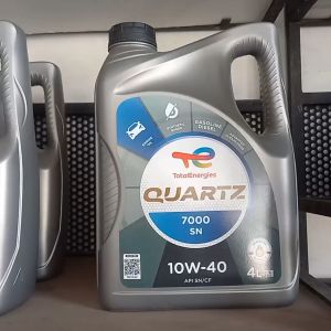 TOTAL QUARTZ 7000 SN - sae10w40 - isi 4LT Galon - Synthetic based Clean Shield Technology - CF SN -