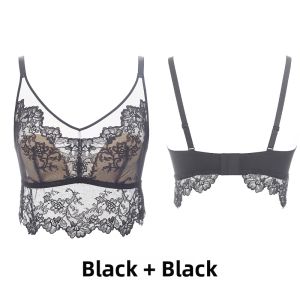 Huyu | Spring/Summer Light and Airy Large-Breasted Slimming French Lace Anti Peep-A-Boo Bras