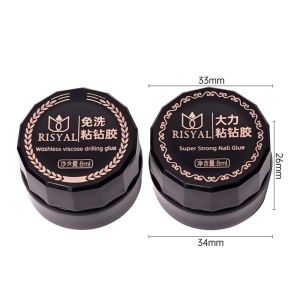 Long-Lasting Strong Adhesive Nail Art Glue for Zirconia Rhinestones Filling Holes And Shaping Water Wave Patterns No Wash off