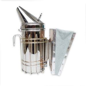 เครื่องพ่นควันเลี้ยงผึ้ง สแตนเลส 1 ชิ้น - อุปกรณ์สำหรับคนเลี้ยงผึ้ง - เครื่องมือเลี้ยงผึ้งในฟาร์มผึ้ง เครื่องพ่นควันสำหรับรังผึ้งในโรงเลี้ยงผึ้ง