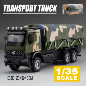 LEO 1:35 Military Transport Trucks Metal Diecast Alloy Toy Car Model Trucks For Kids Toys Vehicles Hobbies Collectio