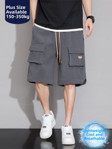 BINHANG | Big Size Cool Feeling Loose Work Shorts