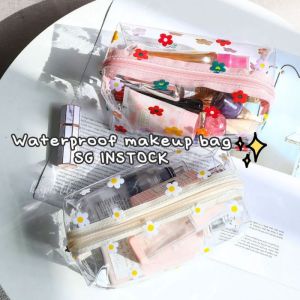 [SG INSTOCK] Makeup Pouch | Toiletries Bag | Cosmetic Bag | Waterproof Makeup Bag | Large Transparent Waterproof PVC | Transparent Pencil Case/ Pencilcase / Pencilbox