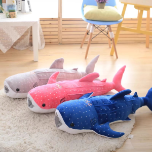 55/75cm Lovely Blue Whale Plush Toys Cute Animals Big Shark Doll Soft Stuffed Toy Children Girls Xmas Gift