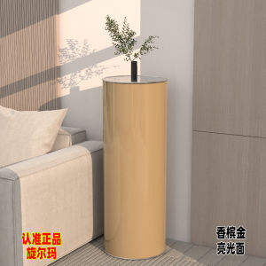 Elegant Minimalist round Rotating Shoe Cabinet High Stand Luxury Home Entrance Space Saving Storage Rack for Small Apartments