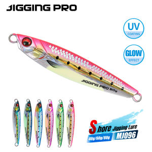 JIGGING PRO 3D Printing Fishing Lure 40g 60g 80g Saltwater Shore Casting Jigging Lure Slow Metal Jig Seabass Pike Trout Bait