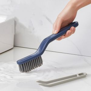 2-in-1 Kitchen Bathroom Tile Floor Gap Cleaning Brush Multi Functional Window Groove Dust Cleaning Brush Cleaning Products Tools