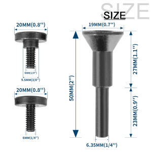 Si Fang | SI FANG 2 Packs Rotary Tool Mounting Mandrel for Cut-Off Wheels Compatible with Die Grinder Accessory for Power Tools