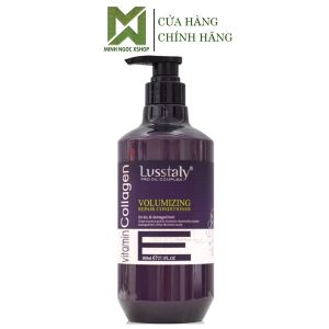 Dầu xả phục hồi chống gãy rụng tóc Lusstaly Vitamin E Collagen 800ML