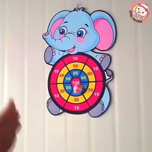 เล่นปาเป้า ของเล่นเด็ก กระดานปาเป้า แบบลูกบอล ประลองความแม่นยำ ลายการ์ตูน