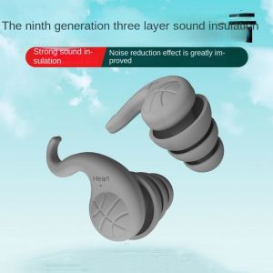 1Pair Sleeping Ear Plugs Reusable Waterproof Noise Reduction Earplugs
