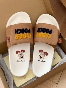 Thin Strip Authentic Wallace and Gromit Couple Slippers Ins Fashionable Color Matching Fashion Men and Women Summer Outdoor Slippers