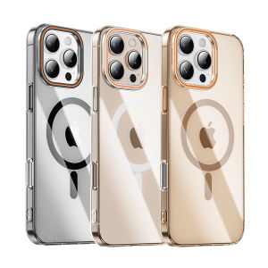 Sanptoch Invisible Lens Stand Phone Case For iPhone 16 15 14 Pro Max For Magsafe Crystal Clear Cover For iPhone 16 Pro Max Ultra Slim Hard Protection Casing
