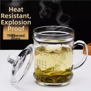 Jiaxun | Heat Resistant Large Capacity Glass Tea Cup