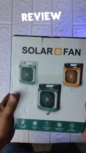 Powdeom 20000mAh Portable fan Solar Camping Fan with Led Lantern 3 Speeds Cordless Battery Powered Portable Fan with PowerBankTimer & Hanging Hook Quiet Desk Fan for Tent Hurricane Worksite