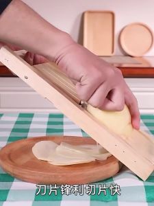 Wooden Multifunctional Slicer Potato Slicer Cucumber Carrot Slicer Kitchen Dining Utensils