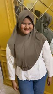 BERGO SPORT OVAL BY RIZKY COLLECTION/ HIJAB SPORTY INSTANT JERSEY PREMIUM/ HIJAB INSTAN BERGO SEKOLAH/ BERGO JERSEY ANAK SEKOLAH