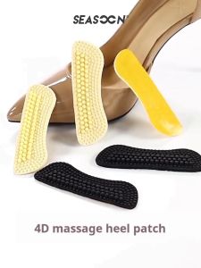 1Pair Silicone Gel heel pad soft Cushion Massage foot care heel protector Adjust Size sticker