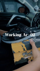 Working Sneakers For You Sandal Selop Pria Fashion Kulit Casual  Code AR-02 Size 39 - 43