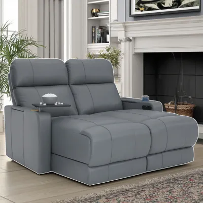 Multifunctional Leather Sofa Electric Recliner Bed Two-in-One