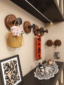 Powerful Suction Cup Hook Adhesive Traceless Clothes Hook Entrance Hallway Door Back Hook No Punching Needed Plastic Material