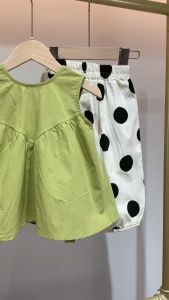 imut Tanpa lengan setelan kaos anak cewe Musim panas cool bayi perempuan pakaian sets