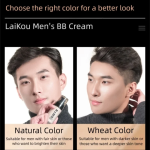 Waterproof Mens BB Cream 40g Natural Wheat Color Long Lasting Oil Control Concealer Moisturizes Brightens Skin