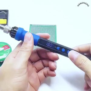 Bộ Dụng Cụ Hàn Blue 908D Máy Hàn Điện Điều Chỉnh Nhiệt Độ Dùng Cho Sửa Chữa Đồ Gia Dụng Và Các Dự Án DIY