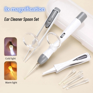 Ear Wax Removal Tool with Light Kids Ear Cleaning Tool Ear Spoon Ear-pick Wax Remover