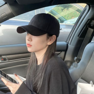 หมวกเบสบอลทรงกลมสไตล์ลำลองสำหรับผู้ชายและผู้หญิง หมวกทรงกลมแบบหนา หมวกกันแดด หมวกทรงปากเป็ดสีดำ สไตล์ลำลอง ฤดูใบไม้ผลิ ฤดูร้อน ฤดูใบไม้ร่วง ฤดูหนาว