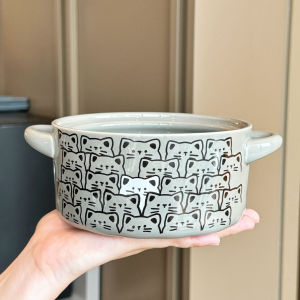 BOJINGLIPIN | Ceramic Noodle Bowl Aesthetic and Functional with Lid Specific for Instant Noodles and Rice Noodles