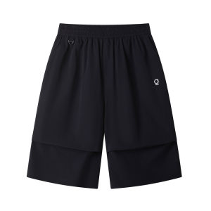 AOGZ | Lightweight Loose Ice Silk Wide-leg Capri Shorts