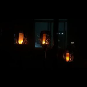 SEAN 2 Pcs/12 LED Solar Torch Lights: A Waterproof Solution for Your Garden Path