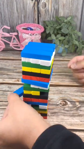 Educational Wooden Building Blocks Set 54pcs - Colorful Learning Toys for Kids