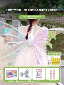 Hui Cheng Toys | Light-Up Moving Butterfly Wings Toy
