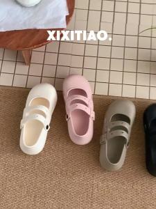 XIXITIAO | Slim Strappy Versatile Beach Vacation Ballet Flats Non-slip Arch Support